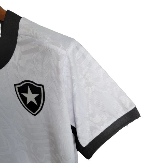 Camisa Botafogo ll 23/24 Torcedor Feminina - Branca com Preta