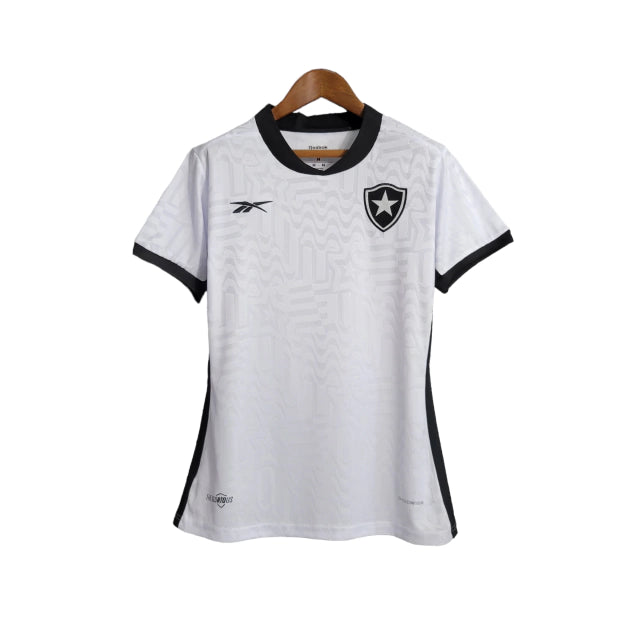 Camisa Botafogo ll 23/24 Torcedor Feminina - Branca com Preta