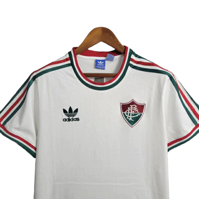 Camisa Fluminense Retrô 14/15 Torcedor Masculina - Branca com detalhes em vermelho e verde