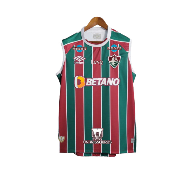 Regata Fluminense I 23/24 Umbro Torcedor Masculina - Tricolor com Patrocínios