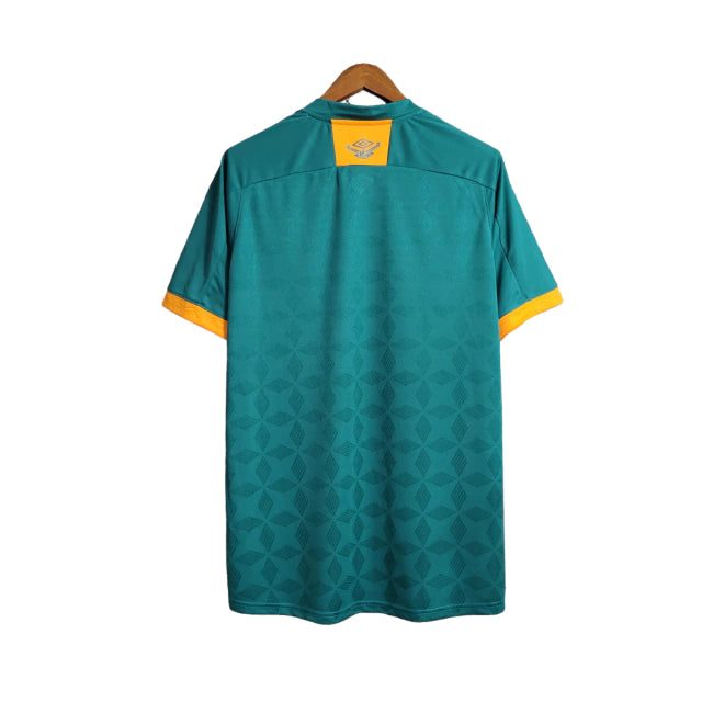 Camisa Fluminense II 20/21 Torcedor Masculino - Verde com detalhes em laranja