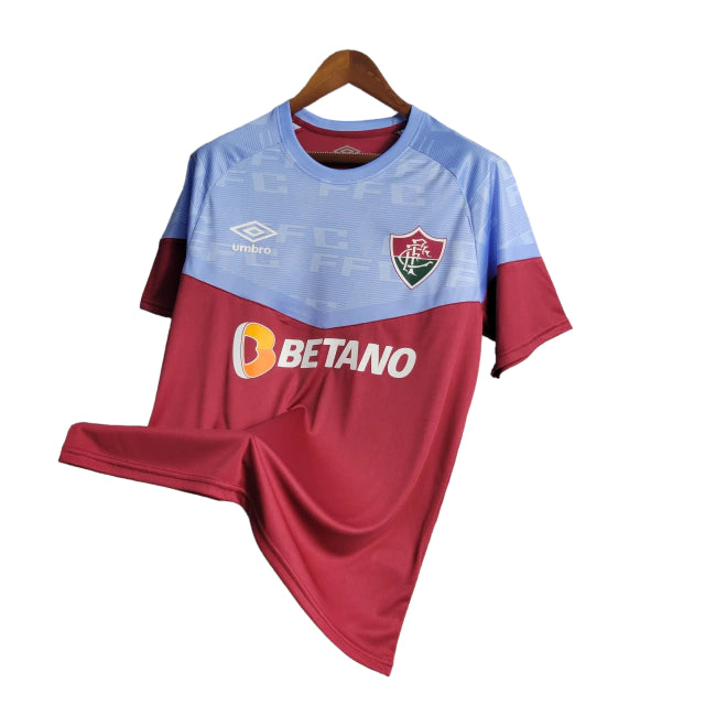 Camisa Fluminense Treino II 23/24 Umbro Masculina - Azul e Vermelho