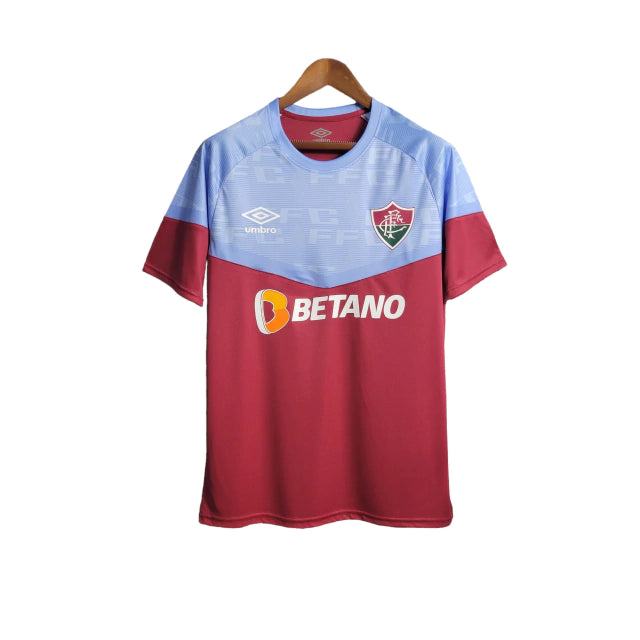 Camisa Fluminense Treino II 23/24 Umbro Masculina - Azul e Vermelho