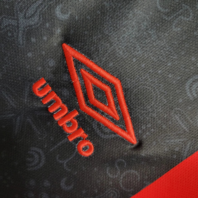 Camisa Sport Recife II 23/24 Torcedor Umbro Masculina - Preto com detalhes em vermelho