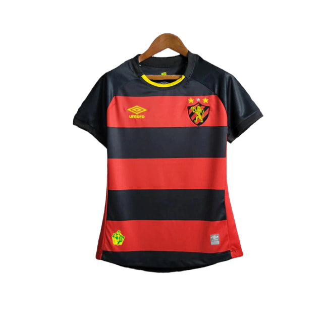 Camisa Sport I 23/24 Torcedor Feminina - Preta e Vermelha