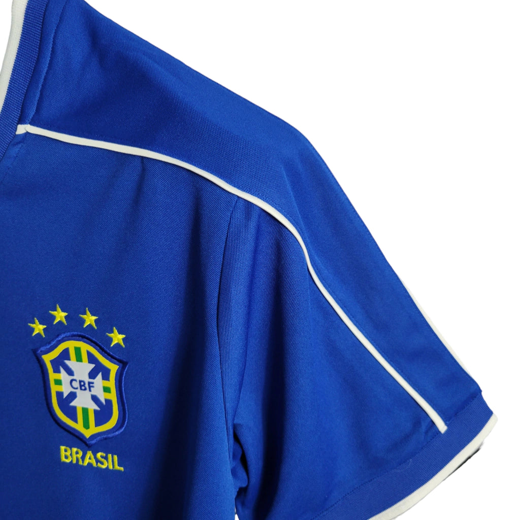 Camisa Retrô Seleção Brasileira II Away 1998/99 Nike Masculino Azul