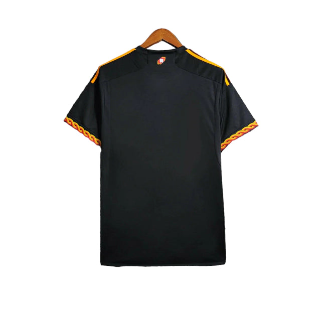 Camisa Roma III Third Adidas Torcedor 2023/24 Masculino Preta