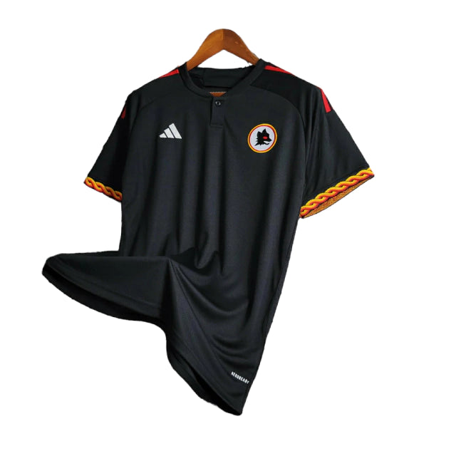 Camisa Roma III Third Adidas Torcedor 2023/24 Masculino Preta