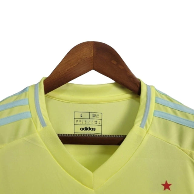 Camisa Espanha II Away 2024/25 Torcedor Adidas Masculino Amarelo