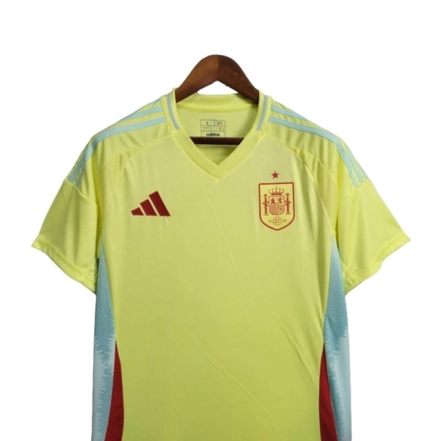 Camisa Espanha II Away 2024/25 Torcedor Adidas Masculino Amarelo