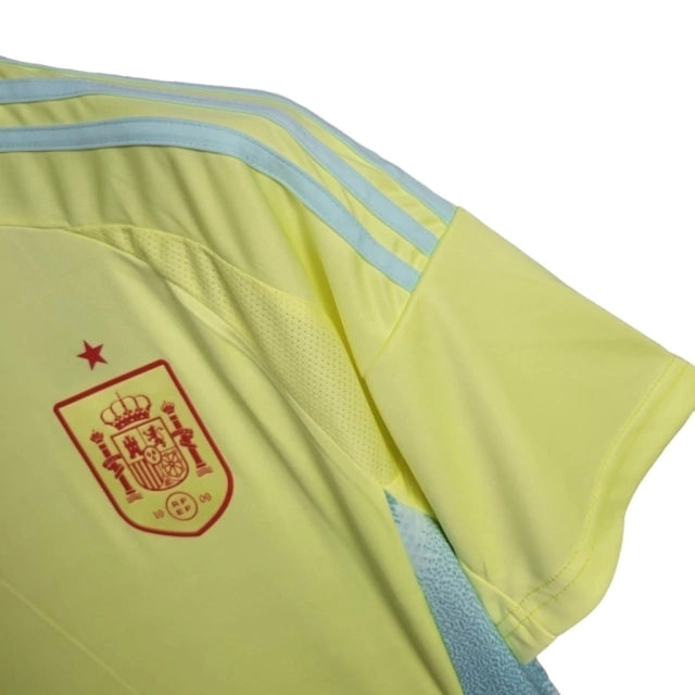 Camisa Espanha II Away 2024/25 Torcedor Adidas Masculino Amarelo