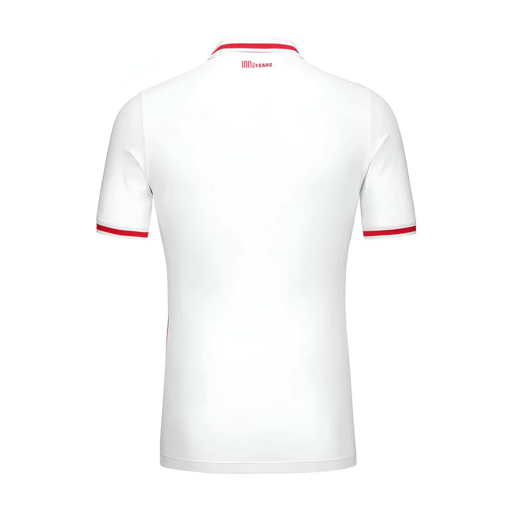 Camisa Monaco I Home Kappa Torcedor 2024/25 Masculino Vermelho e Branco