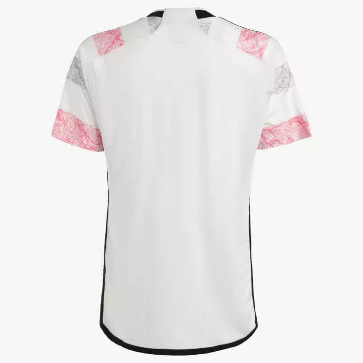 Camisa Juventus Away 23/24 Torcedor Adidas Masculina - Branco e Rosa