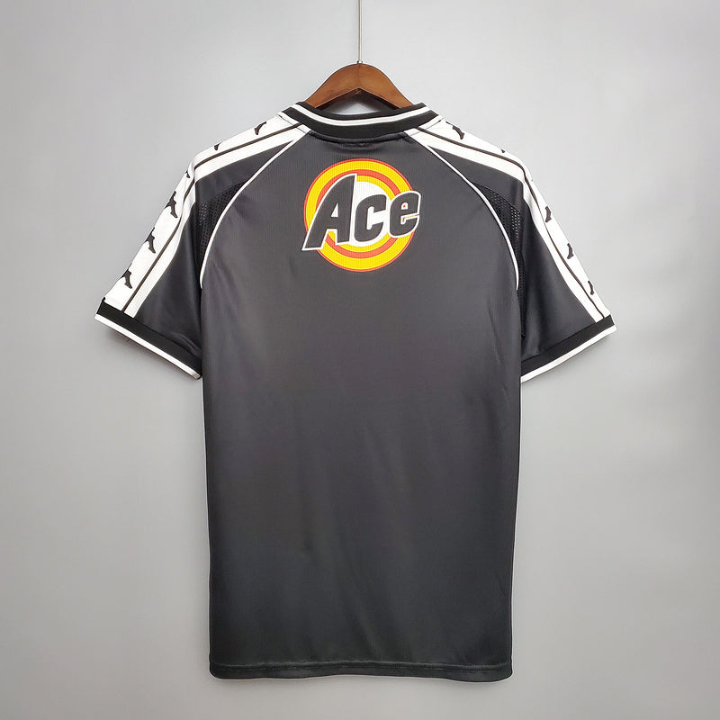 Camisa Retrô Vasco I Home Kappa 2000/01 Masculino Preto