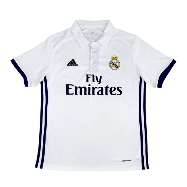 Camisa Retrô Real Madrid Home 2016/17 Adidas Masculino - Branco