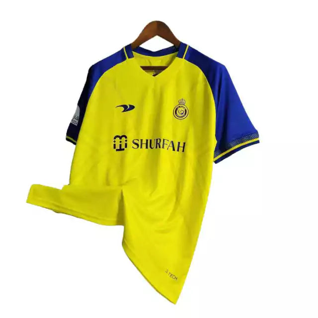 Camisa Al-Nassr I 22/23 Torcedor Masculina - Amarela com detalhes em azul