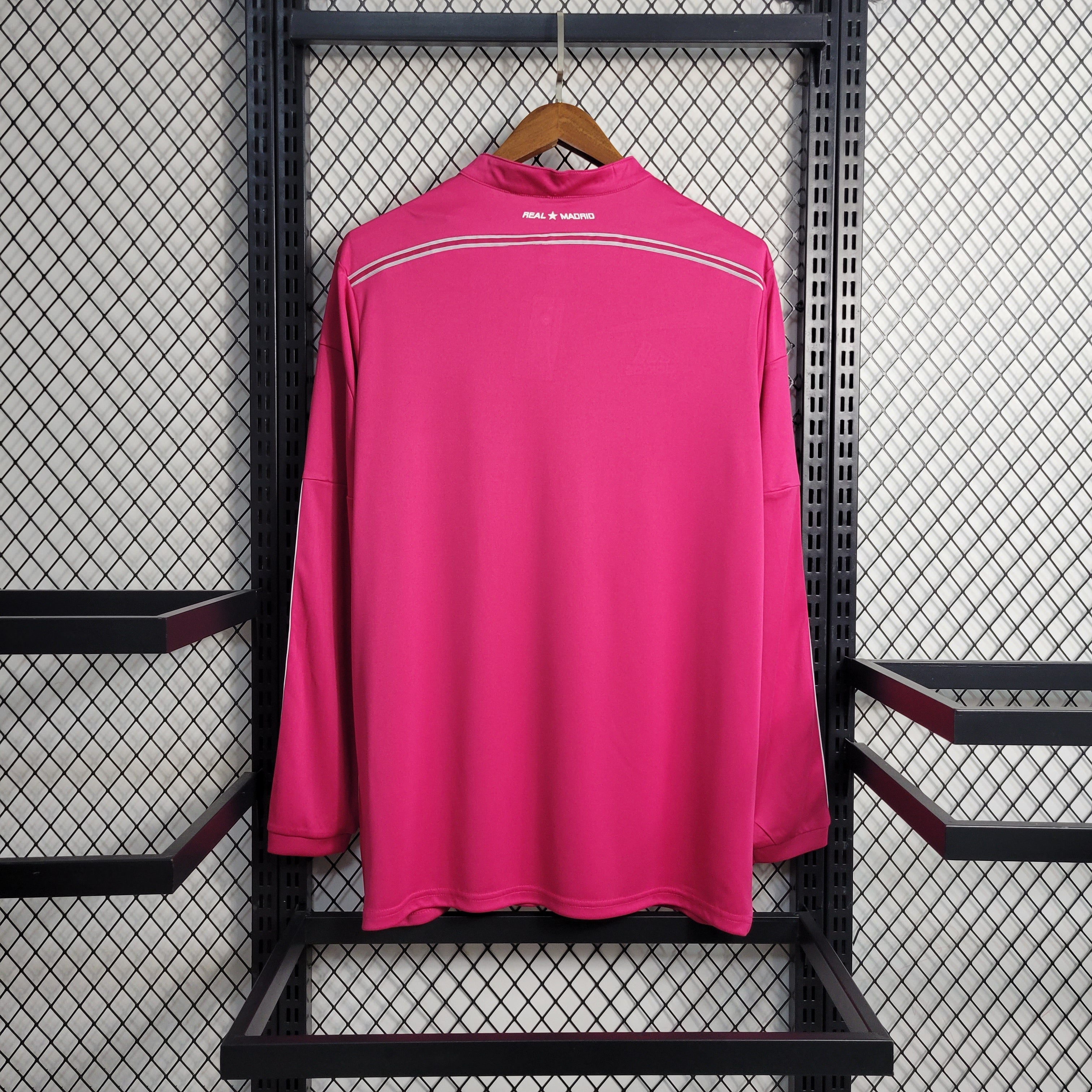 Camisa Retrô Real Madrid Manga Longa III Third Adidas 2014/15 Masculino Rosa