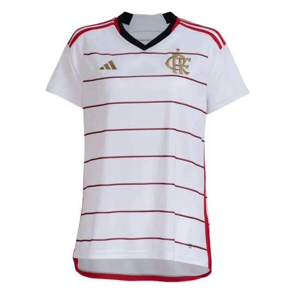 camisa do flamengo mengão feminina branca dourado 2023