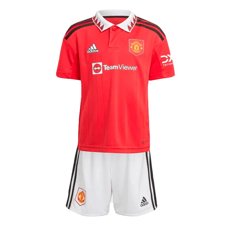 Kit Adidas Manchester United I - 2022 - RNZ Sports - 01 em Artigos Esportivos